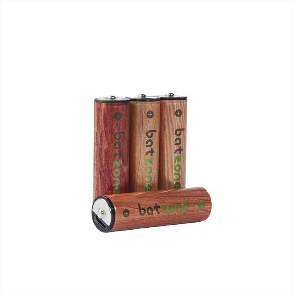Immagine del prodotto BATZONE - LI-ION USBC BATT AA 2220MWH 4 PCS CABLE-Marrone/ Legno