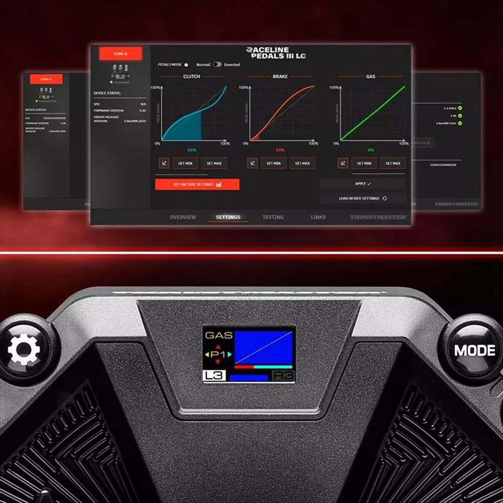 Immagine del prodotto THRUSTMASTER - RACELINE PEDALS III LC-Nero