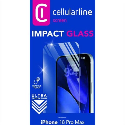 CELLULARLINE - IMPACT GLASS - IPHONE 18 PRO MAX-Trasparente