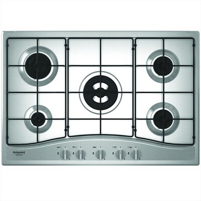 HOTPOINT ARISTON - Piano cottura a gas PCN R753N T/IX/HA 75cm-Acciaio Inox
