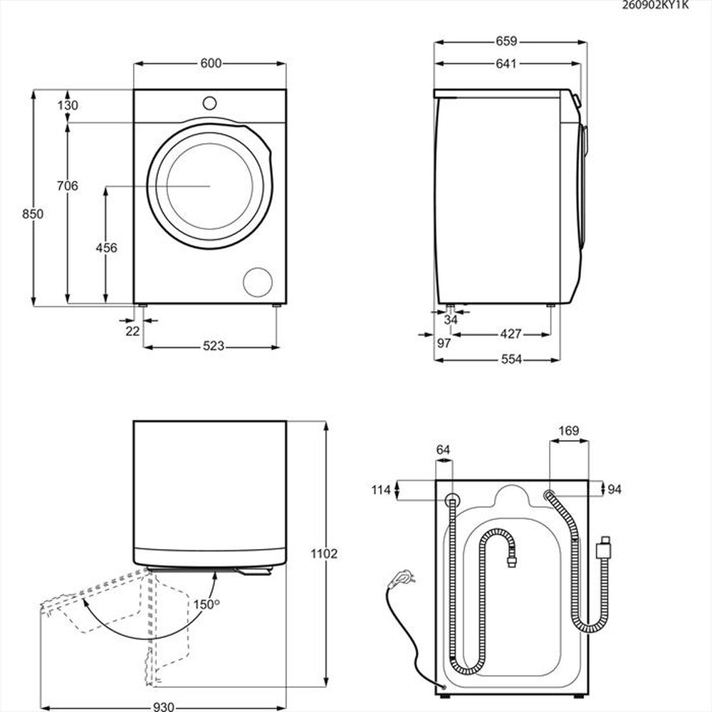 Immagine del prodotto ELECTROLUX - Lavatrice EW7F21DG 10Kg Classe A-Nero