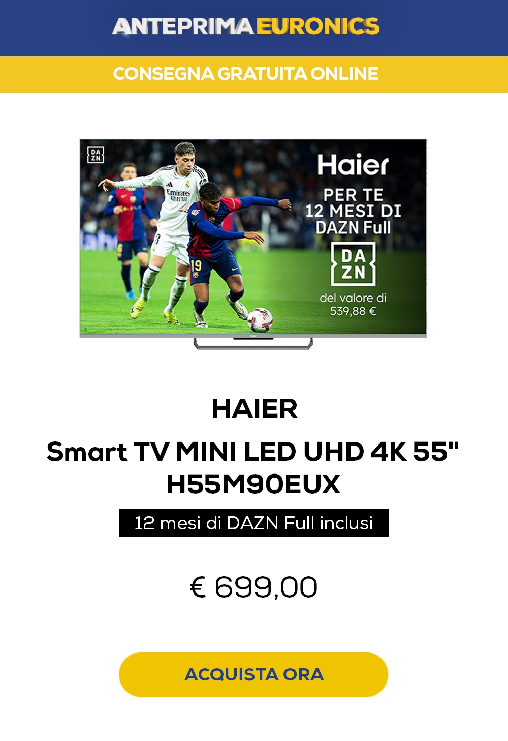 Smart TV MINI LED UHD 4K 55''