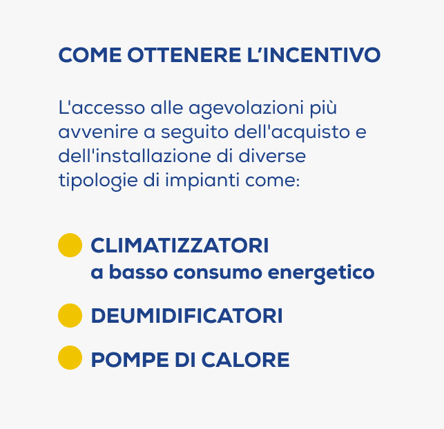 Come ottenere l'incentivo