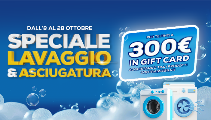 Speciale Lavaggio & Asciugatura