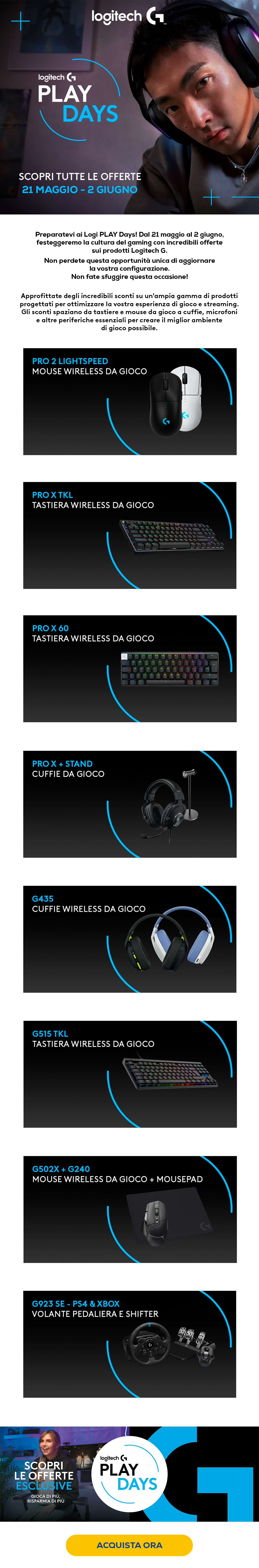 Logitech play days