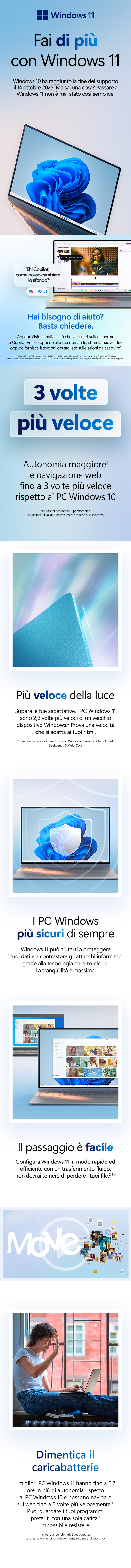 Fai di pi&ugrave; con Windows 11