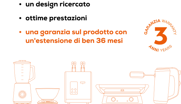 Un design ricercato, ottime prestazioni, una garanzia sul prodotto con un'estensione di ben 36 mesi