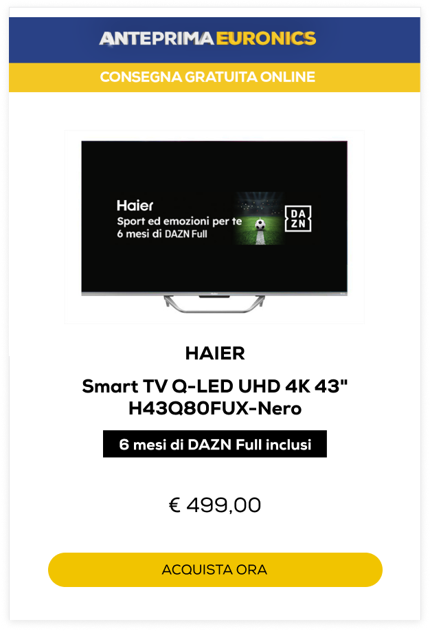 Haier Smart TV Q-LED UHD 4K 43''