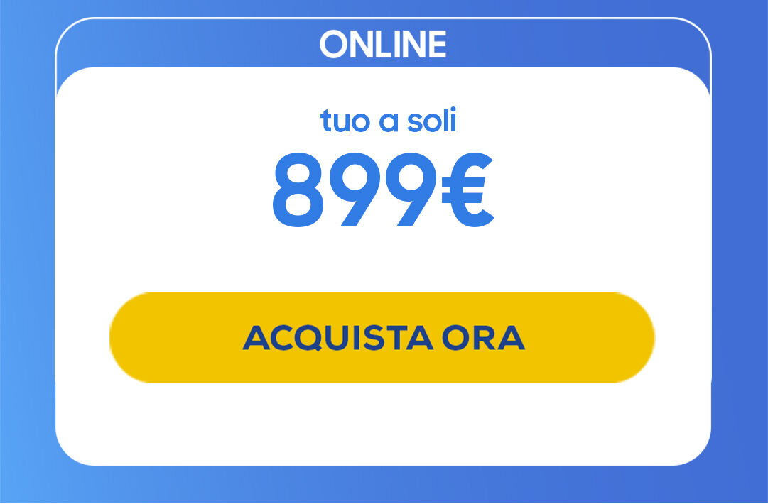 Online tuo a soli 899&euro;