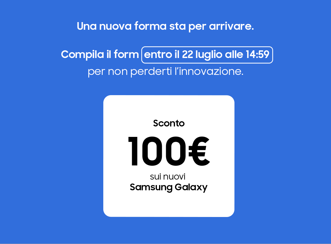 Una nuova forma sta per arrivare