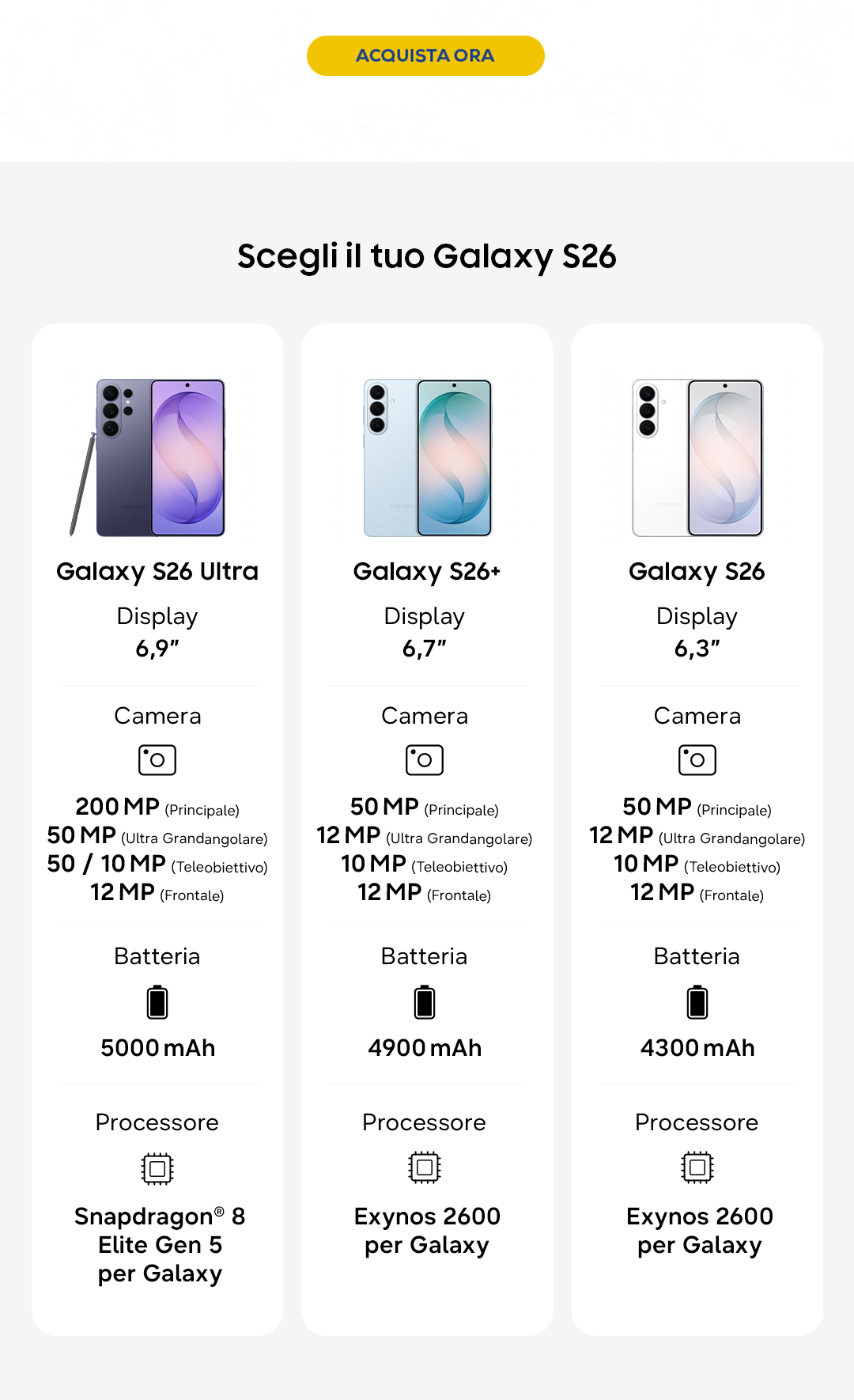 Samsung Galaxy S26| S26 Ultra