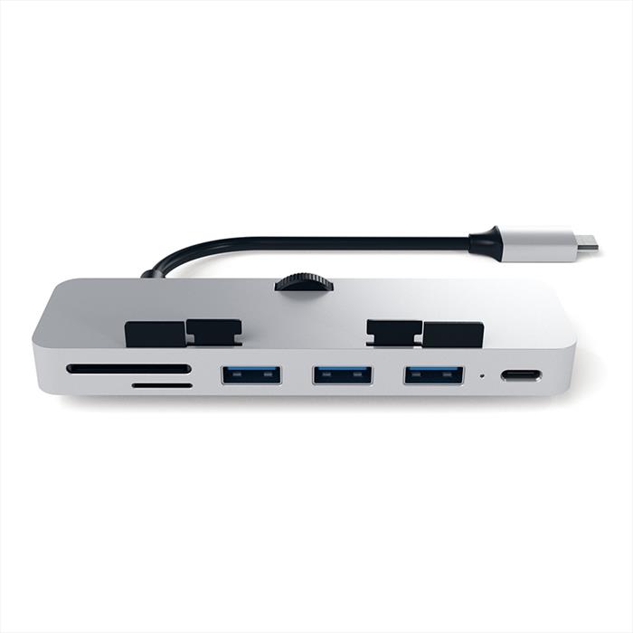 Image of PRO HUB USB-C ALLUMINIO CON AGGANCIO PER IMAC SILVER
