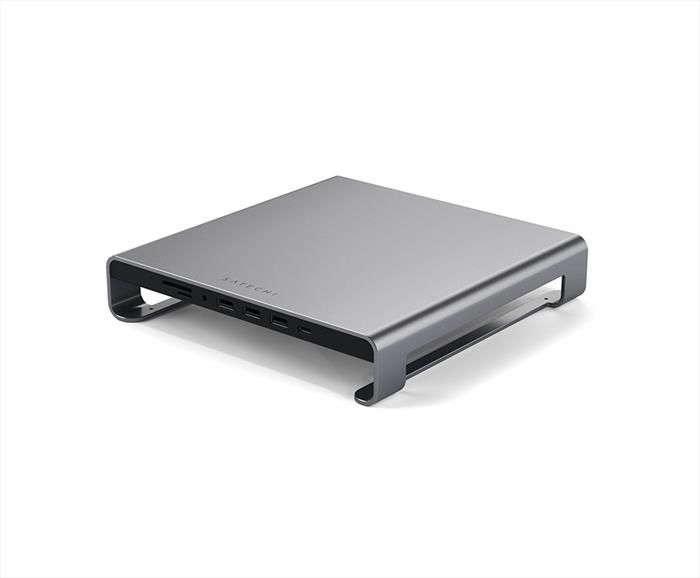 Image of STAND PER IMAC IN ALLUMINIO CON HUB USB-C INTEGRAT grigio