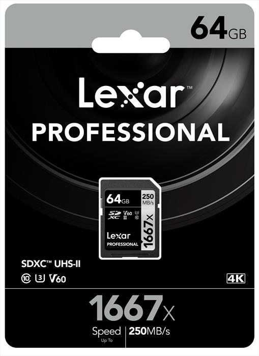 Image of SDXC PRO 1667X 64 GB Black