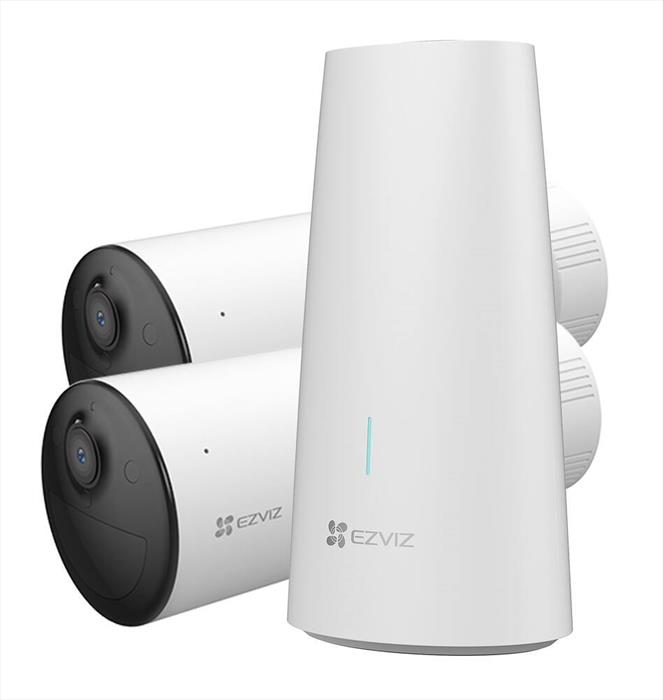 kit due telecamere di sorveglianza HB3-B2 Bianco