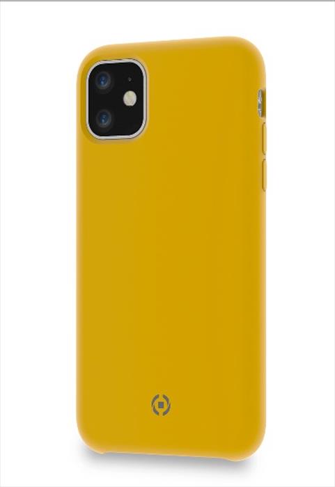 Image of LEAF1001YL - LEAF IPHONE 11 Giallo/Silicone