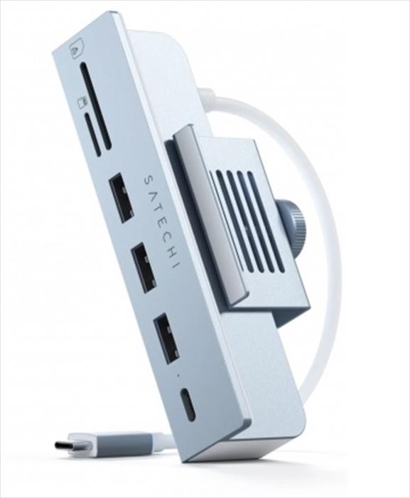 Image of HUB USB-C CON MORSETTO PER IMAC 24 Blu