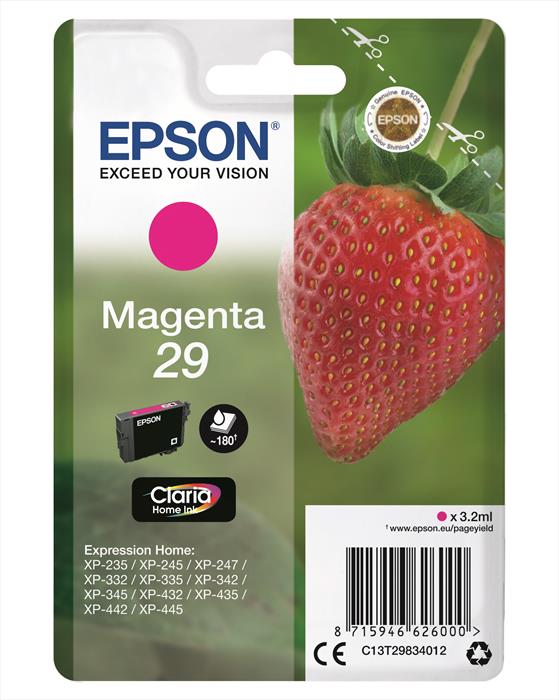 Image of Epson Strawberry 29 M cartuccia d'inchiostro 1 pz Originale Resa stand