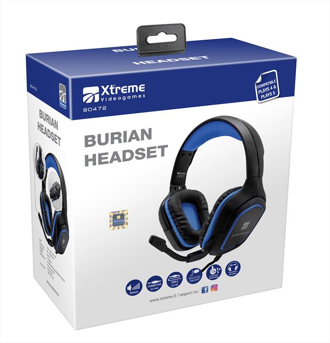 BURIAN HEADSET PS5 NERO/BLU