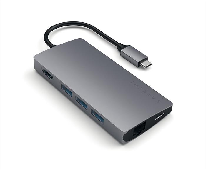 Image of ADATTATORE USB-C MULTI-PORTA 4K ETHERNET V2 space grey