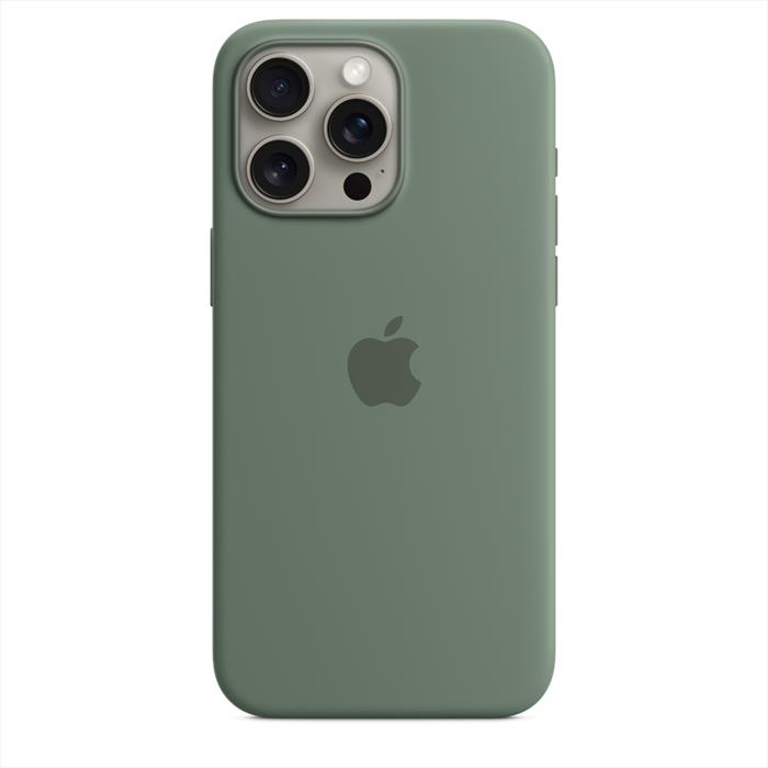 Image of Apple Custodia MagSafe in silicone per iPhone 15 Pro Max - Cipresso