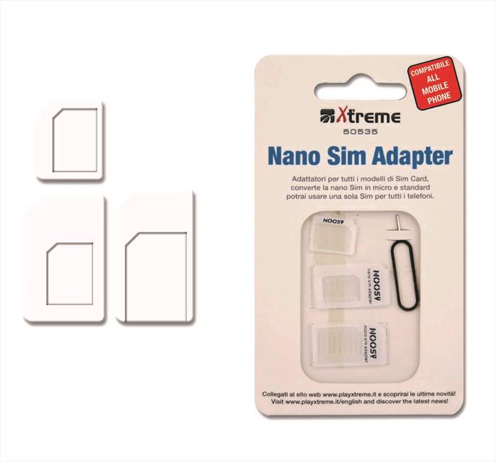 Convertitore SIM Per Tablet Adattatore Universale Per Schede SIM - Convertitore Da Nano A Micro SIM, Lettore Per Cellulari E Tablet Adattatore Schede SIM Universale
