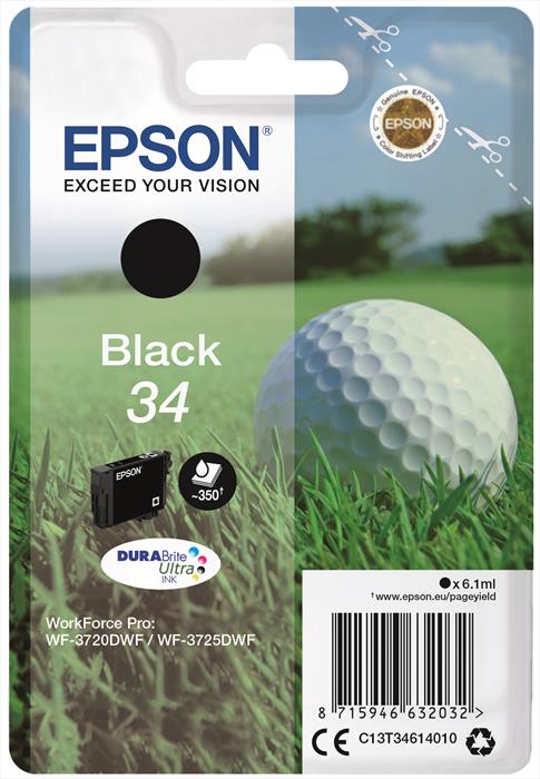 Image of Epson Golf ball Singlepack Black 34 DURABrite Ultra Ink