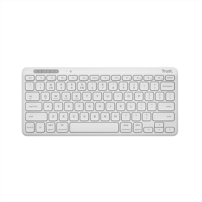Image of Trust Lyra tastiera RF senza fili + Bluetooth QWERTY Italiano Bianco