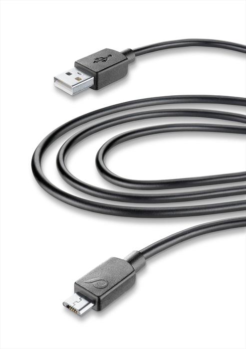 Image of USBDATACMUSB3TABK-cavo dati USB HOME XL - MICROUSB Nero