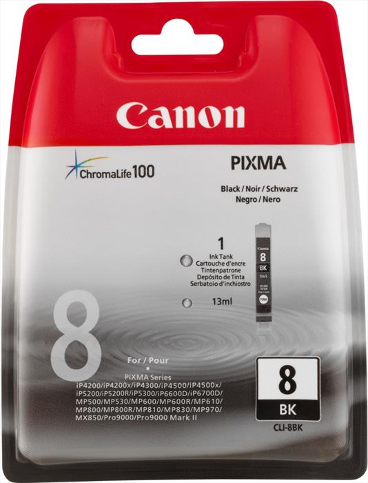 Image of Canon Cartuccia d'inchiostro nero CLI-8BK