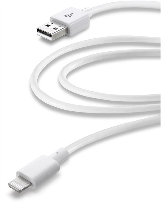 USBDATAMFIIPH3MW Lightning Cavo USB extra lungo 3m Bianco