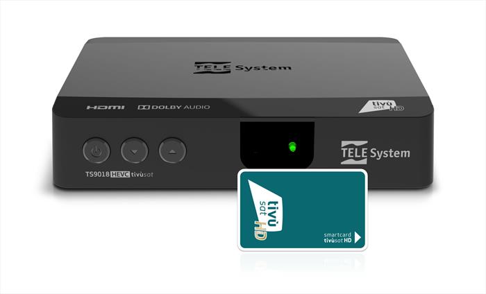 Image of TELE System Decoder TV Sat TS9018HEVC tivùsat con smart card