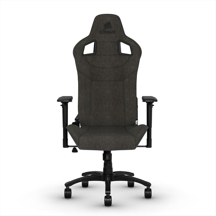 Image of CORSAIR T3 RUSH, Fabric Gaming Chair, Charcoal Grigio Scuro