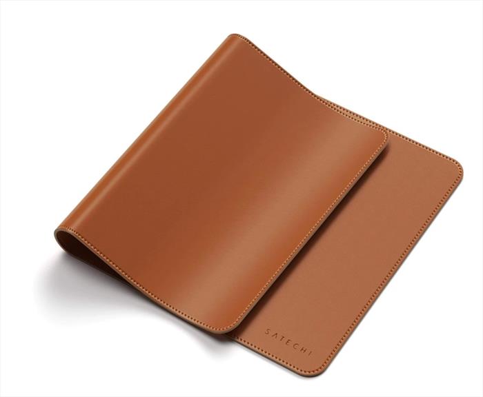 Image of DESKMATE - SOTTOMANO IN ECOPELLE terra di siena