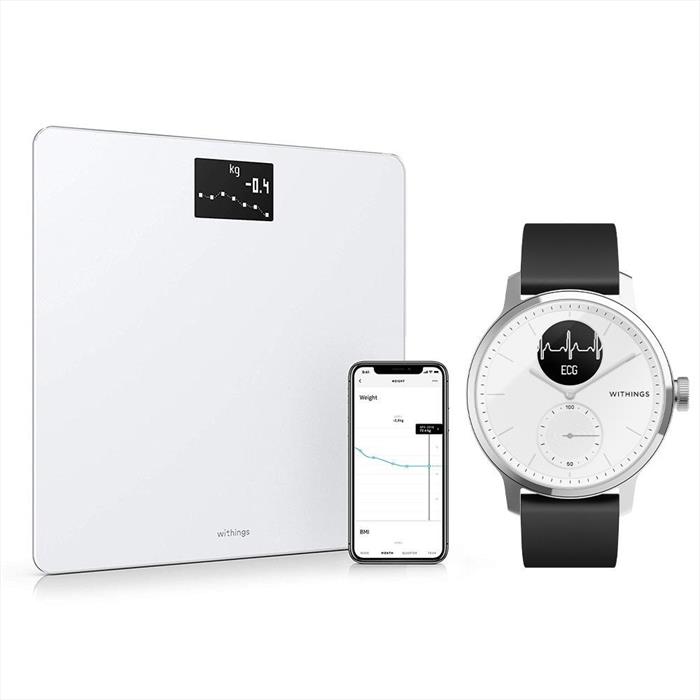 Image of Smart Watch SCANWATCH 42MM + BILANCIA BODY BIANCA Bianca