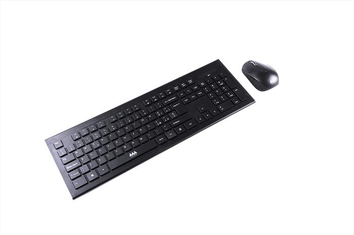 aaamaze keyboard+mouse wireless nero uomo
