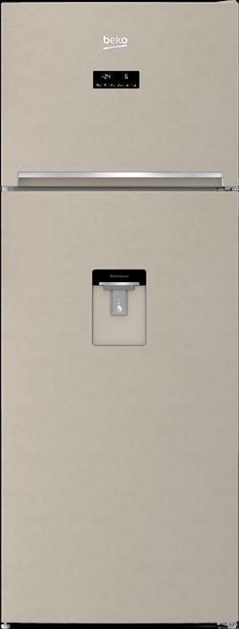 Image of Frigorifero 2 porte RDNE455E30DBN Classe F Sabbia Marmorizzato