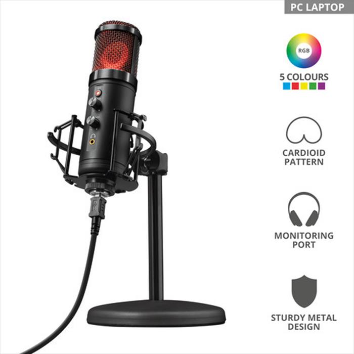Image of GXT256 EXXO STREAMING MICROPHONE Black RGB