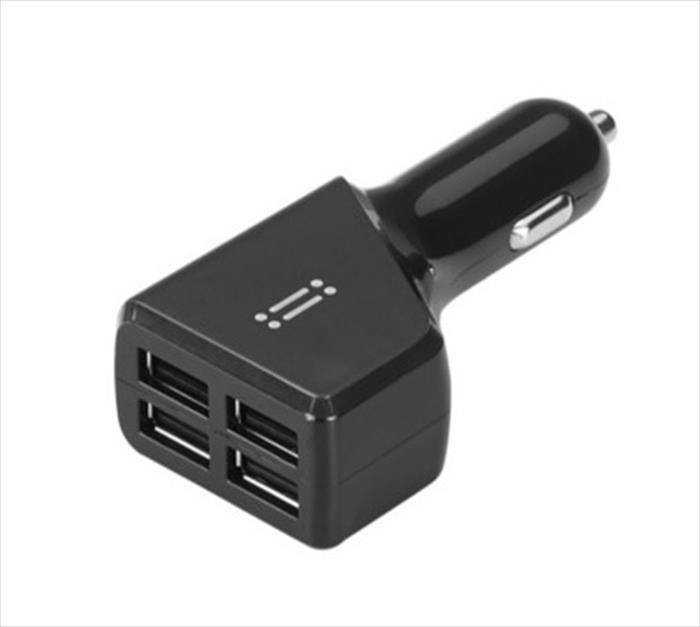 Car Charger 4USB 4.8A Tablet Nero