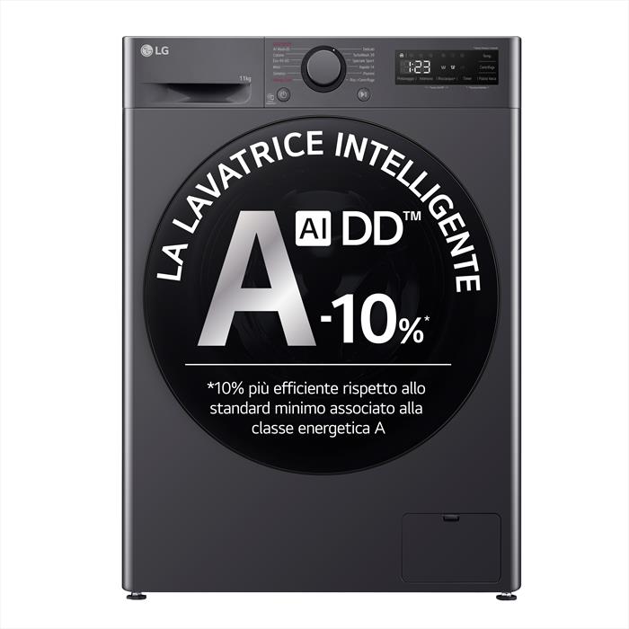 Image of LG F4R5011TSMB Lavatrice 11kg AI DD, Classe A-10%, 1400 giri, TurboWas