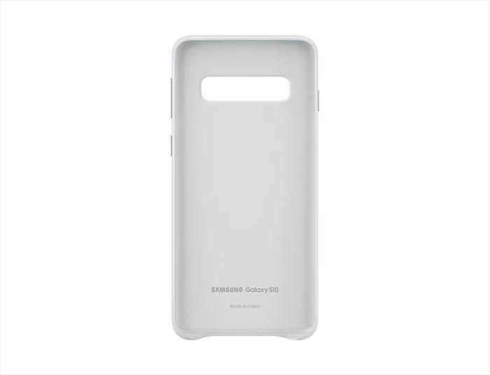 Image of LEATHER COVER GALAXY S10 Bianco