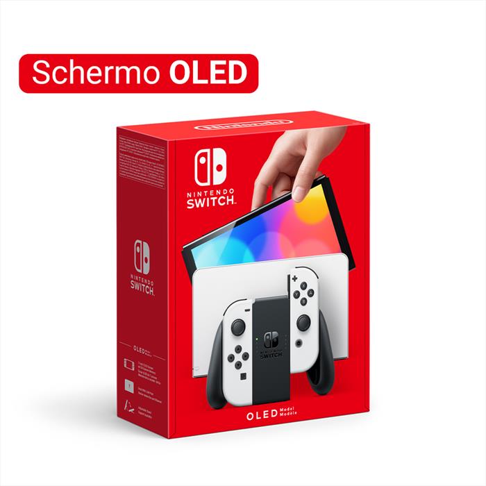 Image of Nintendo Switch (modello Oled) Bianco, schermo 7 pollici