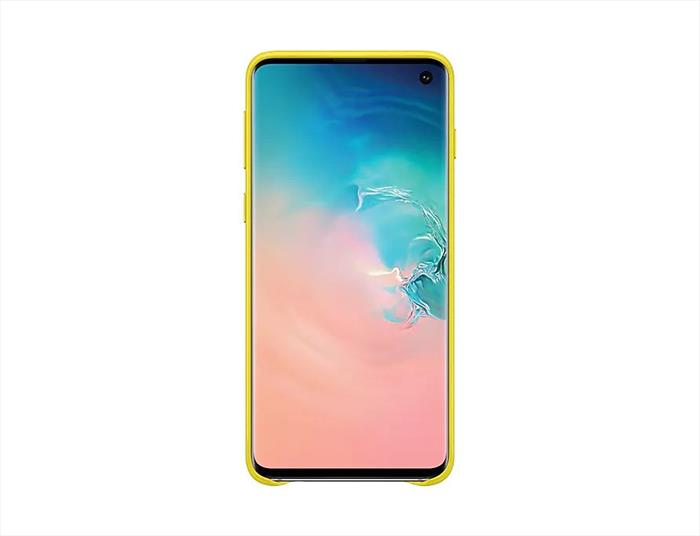 Image of LEATHER COVER GALAXY S10 GIALLO