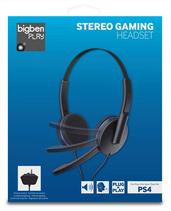 PS4GAMINGHEADSET Nero