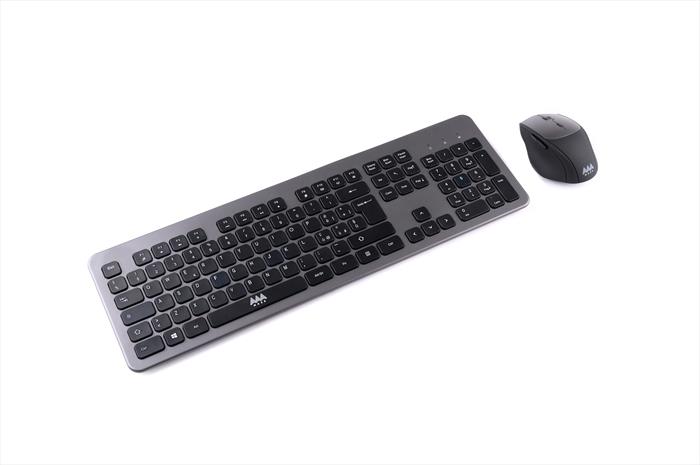 aaamaze keyboard+mouse wireless premium nero uomo