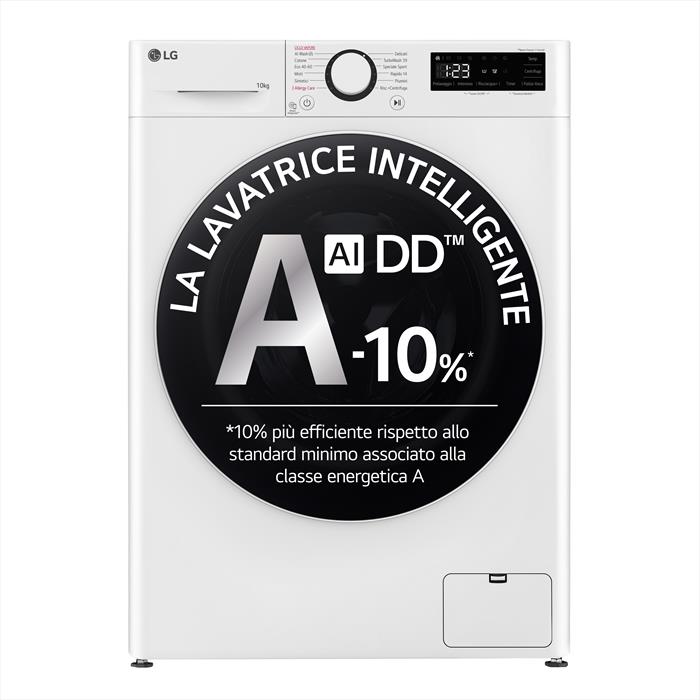Image of LG F4R5010TSWW Lavatrice 10kg AI DD, Classe A-10%, 1400 giri, TurboWas