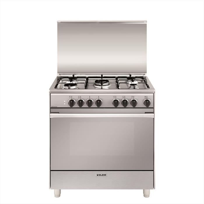 Image of        Glem Gas U855MI6 cucina Elettrico Acciaio inossidabile A