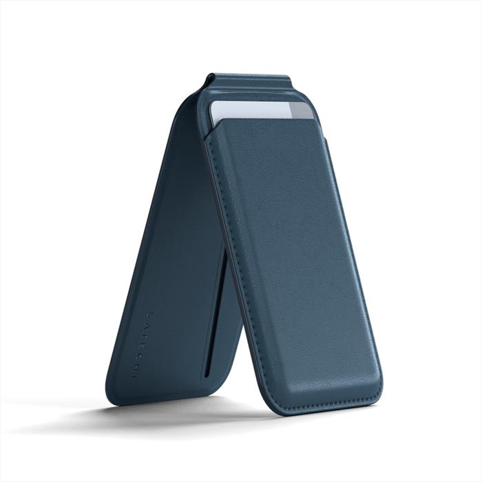 MAGNETIC WALLET STAND per Iphone 12/13/14 blu