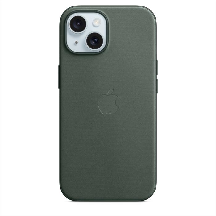 Image of Apple Custodia MagSafe in tessuto Finewoven per iPhone 15 - Sempreverd