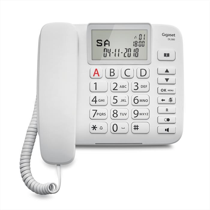 Image of Gigaset DL380 Telefono analogico Identificatore di chiamata Bianco
